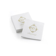 Golden Anniversary napkins