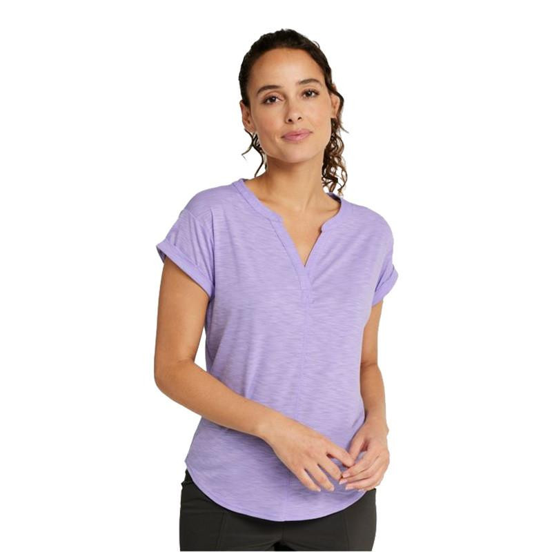 L.L.Bean Women's Streamside Tee Splitneck Short Sleeve