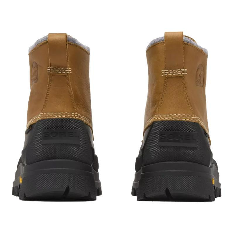Sorel Men\'s Hood River Tan Leather Boots Sorel Hood River Boots Brown Leather Pull On Winter Shoe  main image 4
