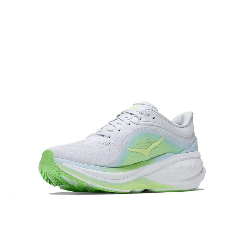 Hoka Light Blue Athletic Running Shoe with Lime Green Accent Hoka Men main image 4