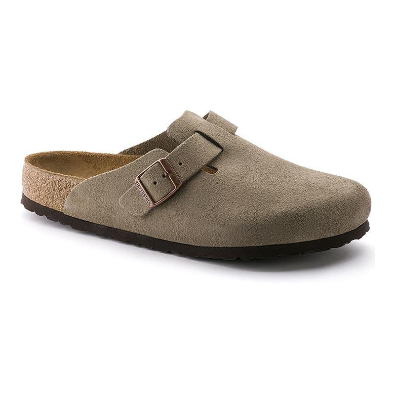 Birkenstock Boston Suede Leather Soft Footbed Clogs