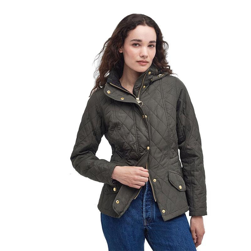 (取寄) バブアー レディース ミルファイア キルト Barbour women Millfire Quilt Olive/Classic Barbour Women's Millfire Quilt Jacket