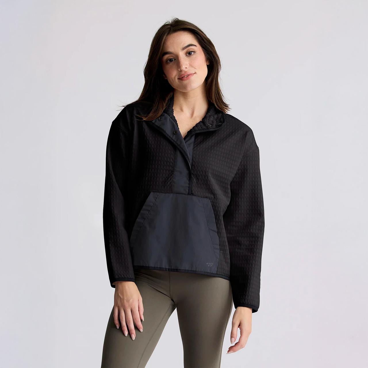 Free Fly Apparel Free Fly Women's Gridback Fleece Snap Pullover 