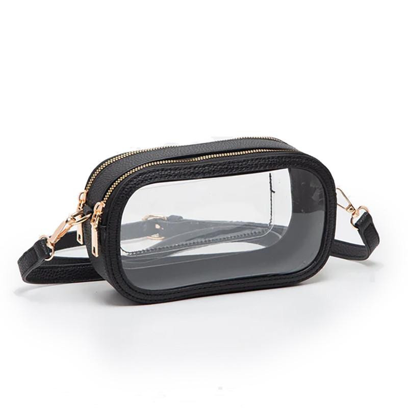  Clear Game Day Stadium Oval Crossbody Bag 