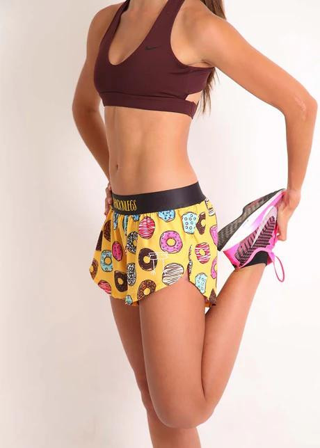  ChicknLegs Women's 1.5" Split Running Shorts 