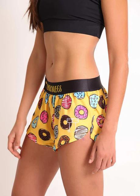  ChicknLegs Women's 1.5" Split Running Shorts 