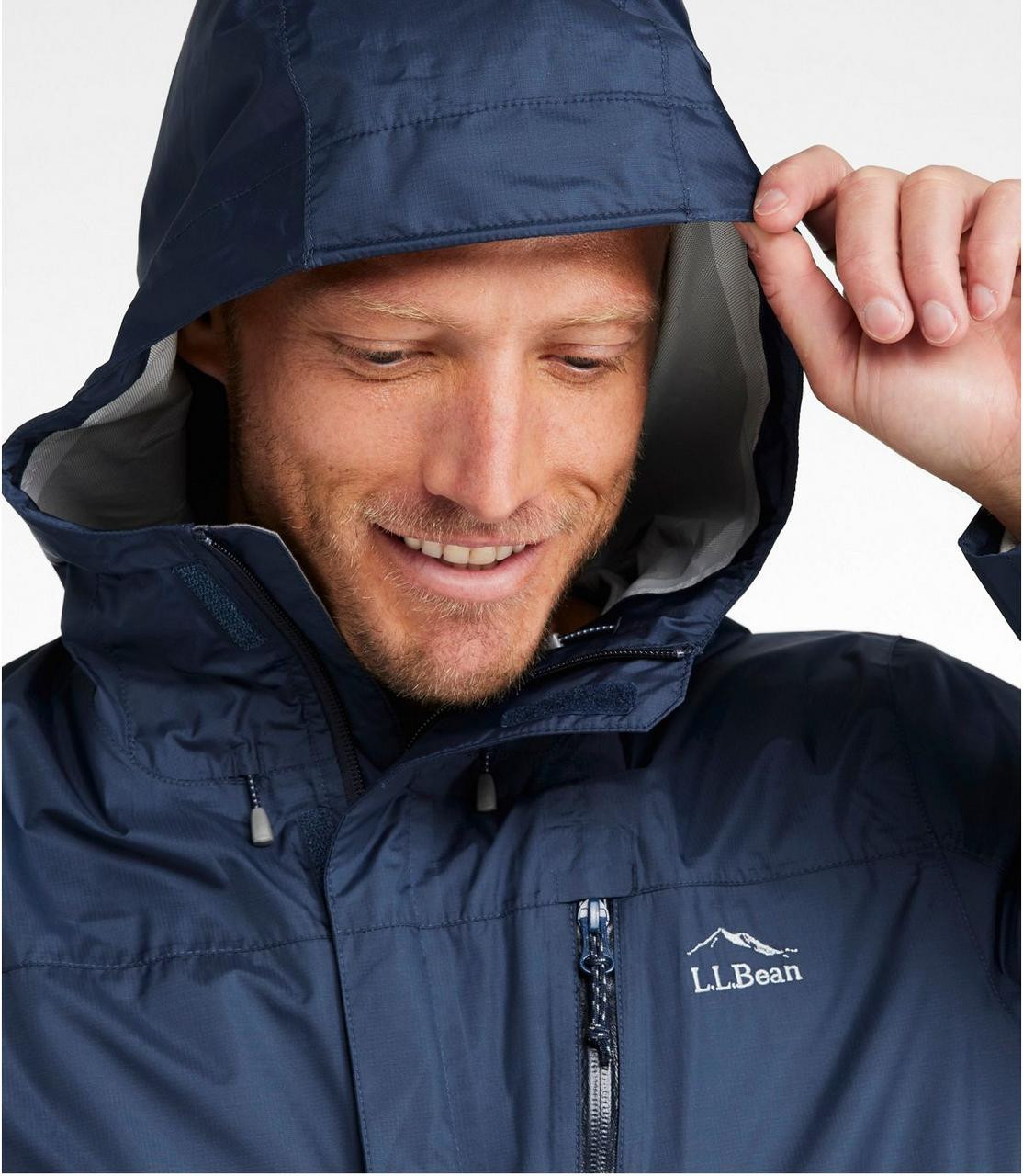  L.L.Bean Men's Trail Model Rain Jacket 