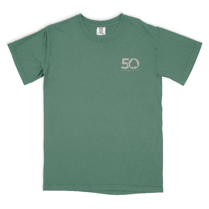  Alabama Outdoors Comfort Colors 50th Anniversary Non-Pocket Short Sleeve T-Shirt 