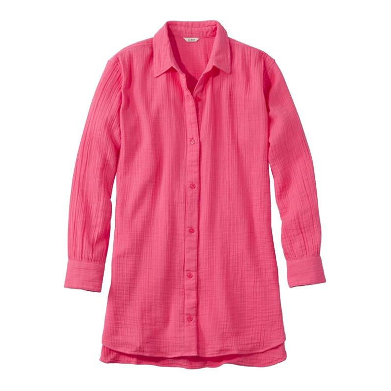  L.L.Bean Women's Cloud Gauze Cover-Up Shirt 