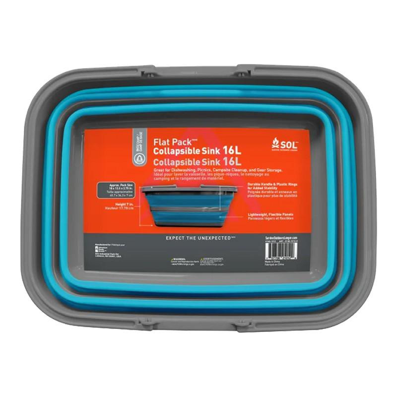 SOL - Survive Outdoors Longer SOL Flat Pack Sink 16L 