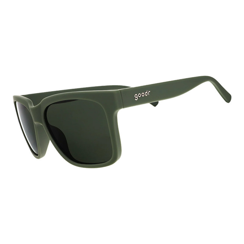 Goodr Tidal G Sunglasses, green sporty sunglasses with black tinted lenses and a lightweight frame.