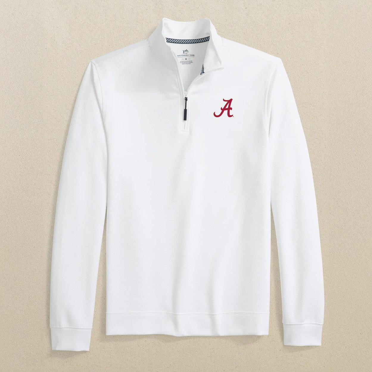  Southern Tide Men's Alabama Schooner Quarter Zip Pullover 