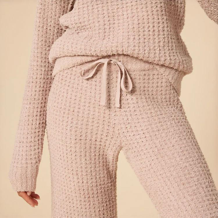  Softies Women's Waffle Marshmallow Boatneck Lounge Set 
