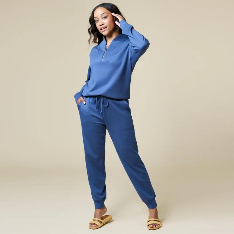  Softies Women's Dreamtech 1/4 Zip Jogger Set 