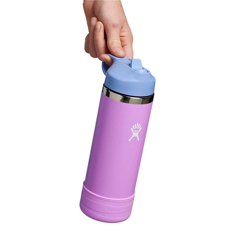Hydro Flask Hydroflask 18oz Kids Wide Mouth Straw Cap Bottle and Boot 