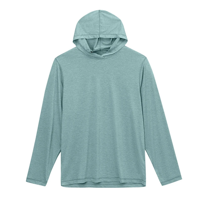 Alabama Outdoors Apparel AOA Men's Interval Hoodie, light blue long-sleeve hoodie with a drawstring hood and casual fit.