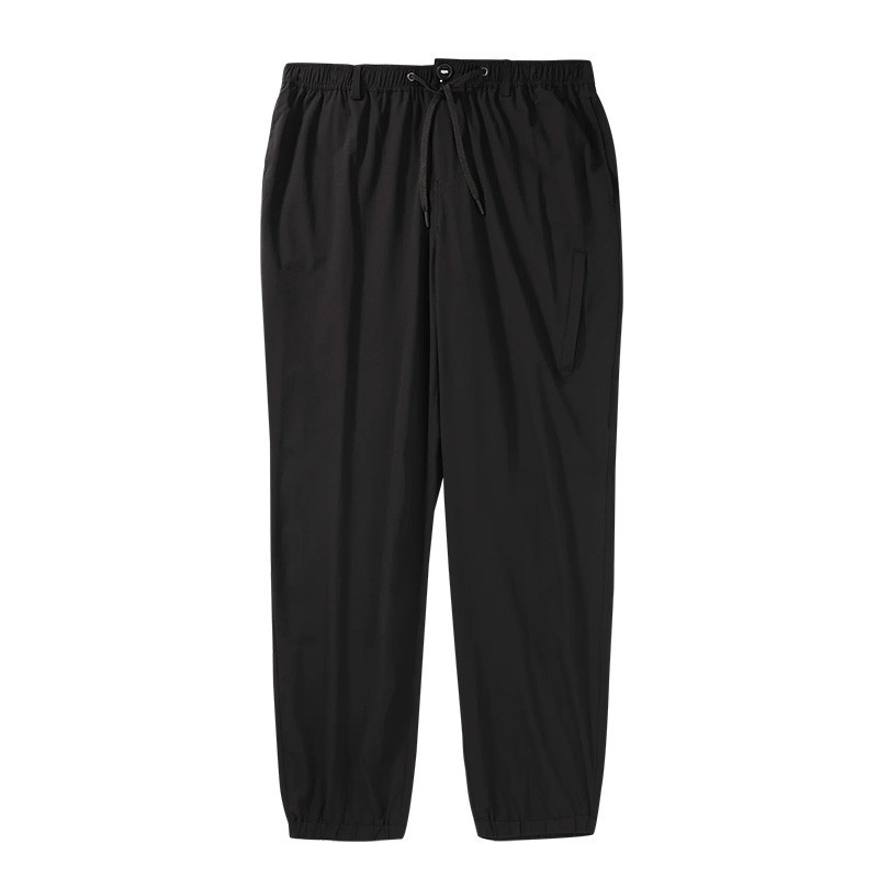 Alabama Outdoors Apparel AOA Men's Ascent Ripstop Jogger, black lightweight athletic joggers with elastic waistband and drawstring.