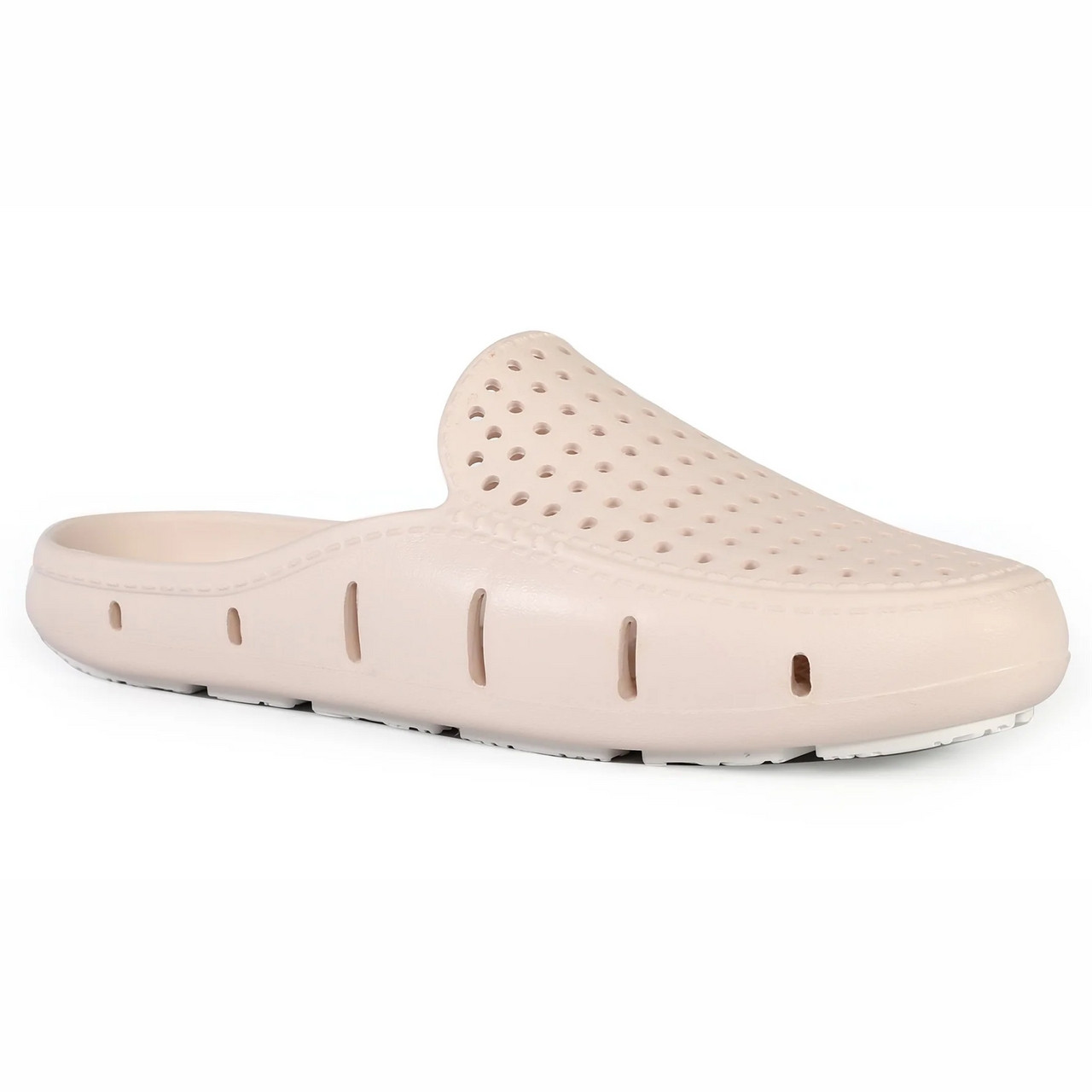 Floafers Sunset Slide 6, stylish beige slip-on sandals with perforated upper and comfortable sole for casual wear.