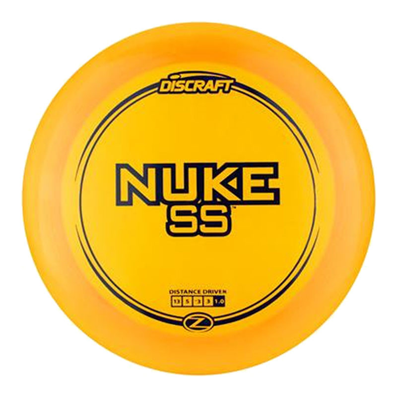 Discraft Disc Golf Discraft Z Line Nuke SS, bright yellow disc with black and orange branding and labeling.