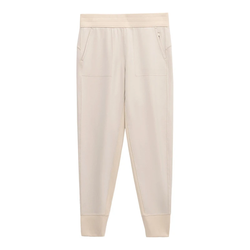 Alabama Outdoors Apparel AOA Women's Cloud Reset Jogger, cream-colored casual joggers with an elastic waistband and side pockets.