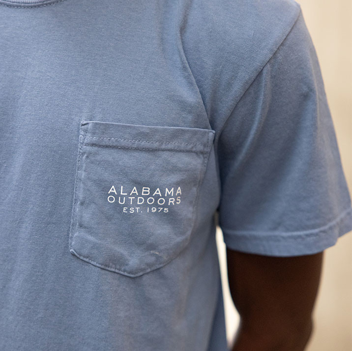 Alabama Outdoors Comfort Color Hometown Legacy Short Sleeve Pocket