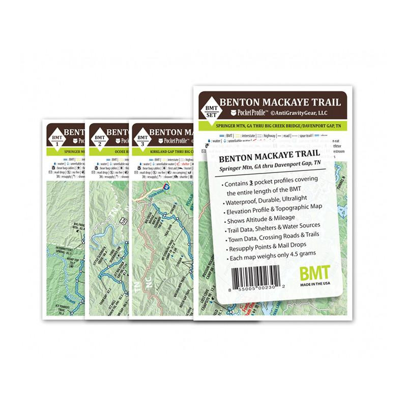 Appalachian Trail Conservancy Benton Mackaye Trail Map Set 