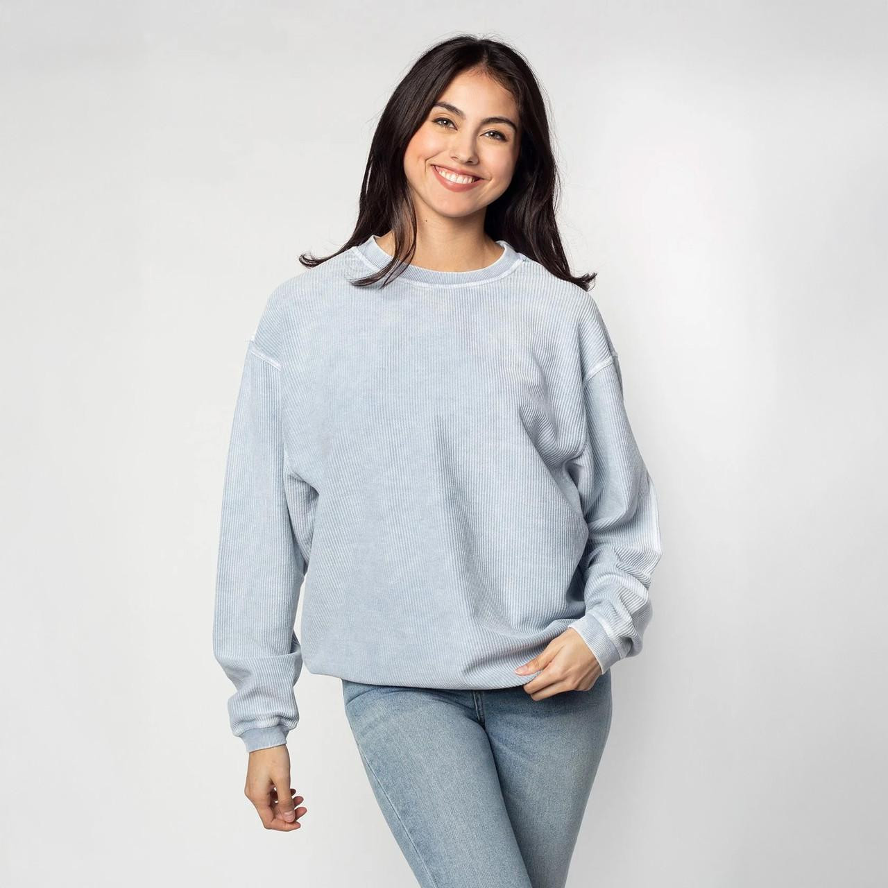 chicka-d Chicka-D Women's Corded Boxy Pullover 