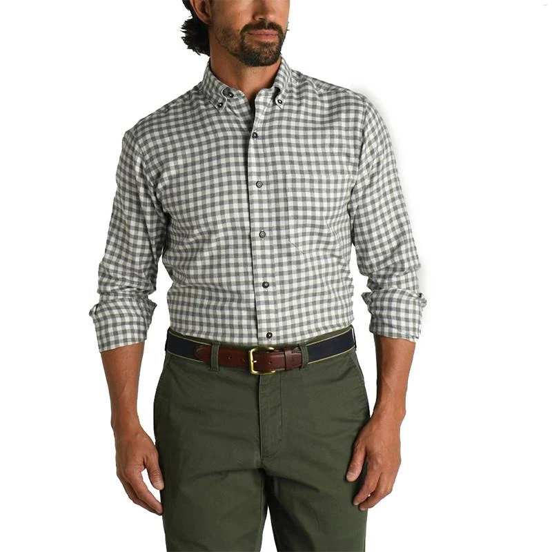  Duck Head Men's Norman Flannel Gingham Shirt 