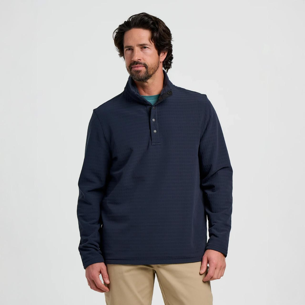 Free Fly Apparel Free Fly Men's Gridback Fleece Snap Pullover 