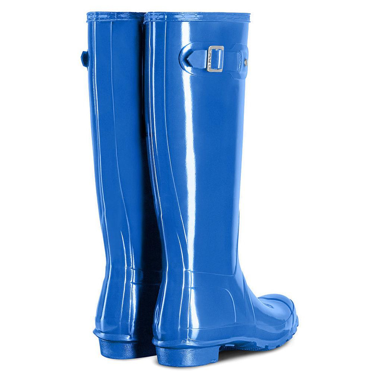 ☆HUNTER☆ WOMEN Original Back Adjustable Gloss Tall Rain Bo Hunter Women's Original Tall Gloss Rain Boot - FREE Shipping