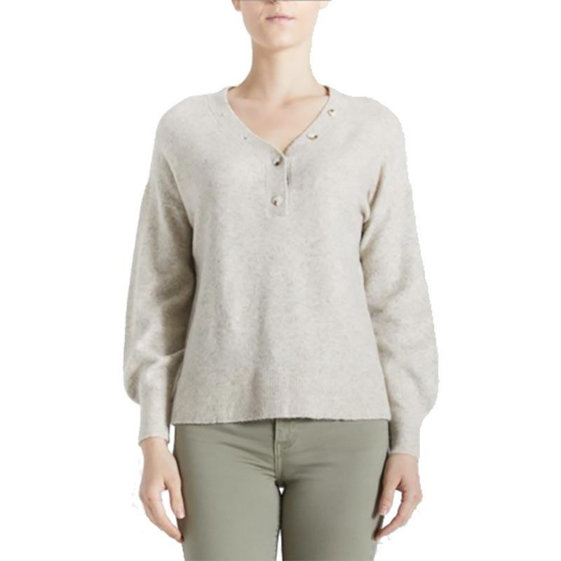  Oat Women's Button Neck Henley 