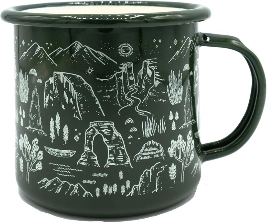  Parks Project National Parks Iconig Enamel Mug 