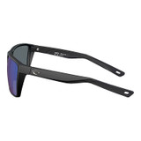 Costa Del Mar Rincon II Sunglasses, black framed sunglasses with reflective blue lenses.