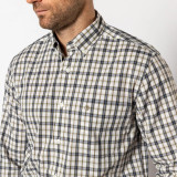  Duck Head Men's Long Sleeve Performance Poplin Joplin Plaid Shirt 