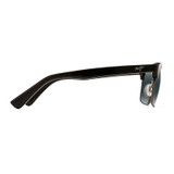 Maui Jim Kawika Sunglasses, sleek black frame with gray tinted lenses.