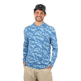 Aftco Men's Ocean Bound UPF Printed Hood