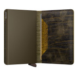 SECRID Secrid Slimwallet Dutch Martin, open wallet showing card slots and interior design.