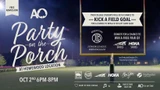 Party on the Porch: Friday October 2nd, 2026 