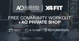 AO x X4 FIT: Free Community Workout + Private Shop Event!