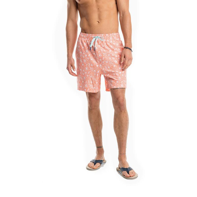 Souther Tide Men's Shell Of A Good Time Swim Trunk 6