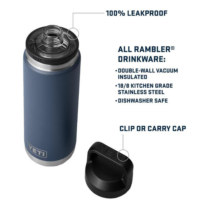 YETI Coolers Yeti Rambler 26oz Bottle with Chug Cap 