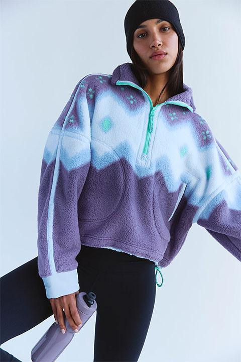  FP Movement Women's Mountain High 1/2 Zip - Printed 