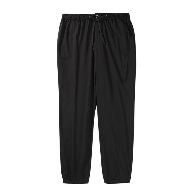 Alabama Outdoors Apparel AOA Men's Ascent Ripstop Jogger, black lightweight athletic joggers with elastic waistband and drawstring.