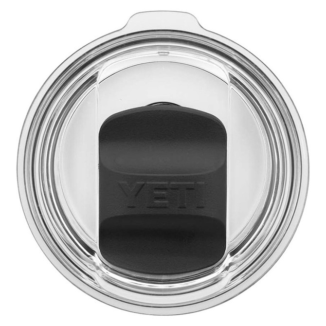 YETI Coolers Yeti 10oz Wine Tumbler Magslider Lid, clear lid with black magnet slider to secure the opening.