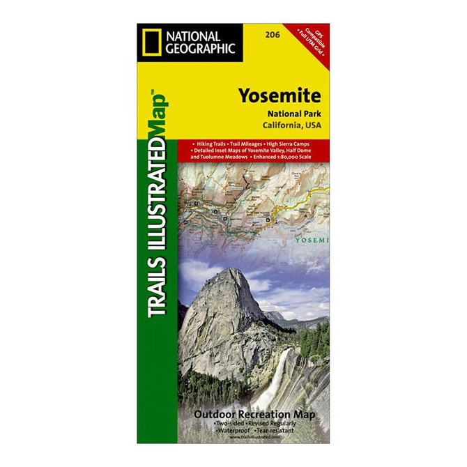 National Geographic Maps National Geographic Yosemite National Park Map 