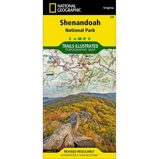 National Geographic Shenandoah National Park Map