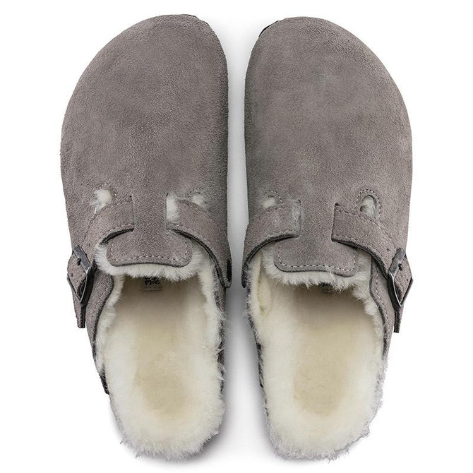 Birkenstock Sandals Birkenstock Boston Shearling-Lined Classic Footbed Clogs 