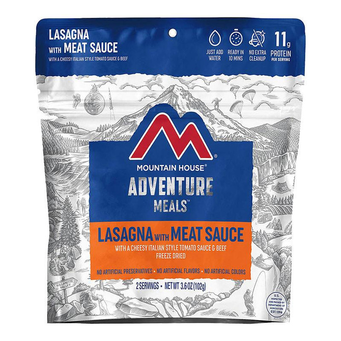 Mountain House Freeze Dried Food Mountain House Lasagna With Meat Sauce Pouch Mountain House Freeze Dried Food Mountain House Lasagna With Meat Sauce Pouch