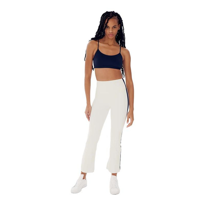  Splits59 Women's Raquel High Waist Supplex Crop Flare Striped Pants 
