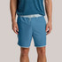 Free Fly Apparel Free Fly Men's Reverb Shorts, light blue athletic shorts with adjustable drawstring waist and side pockets.